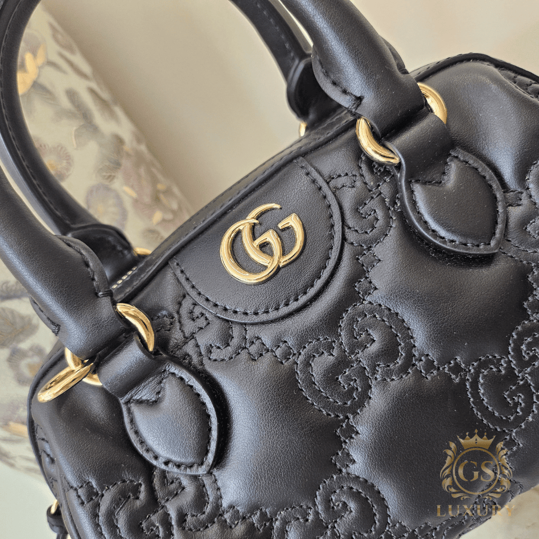 GUCCI Bauletto Guccissima Black